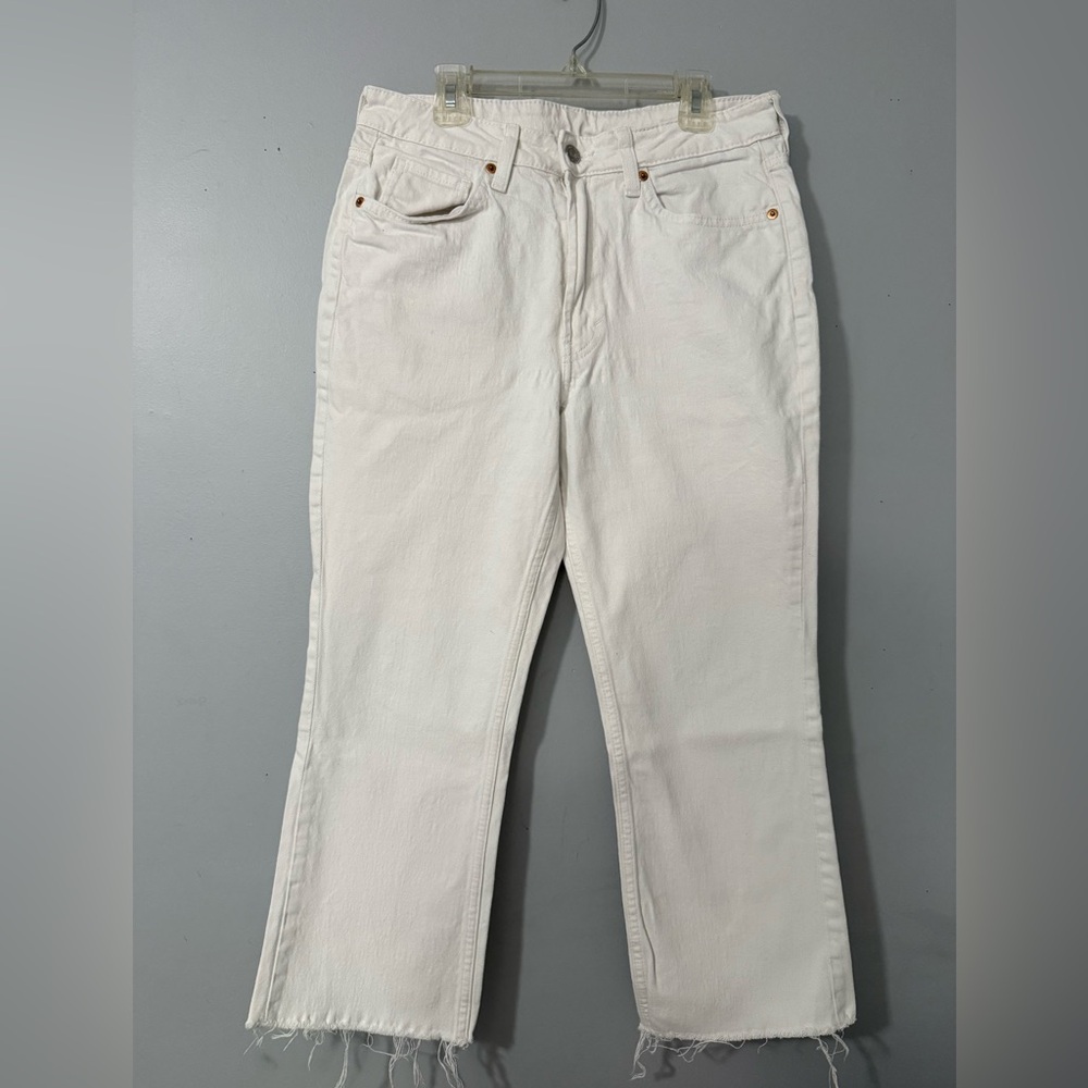 H&M Cream Flare Jeans